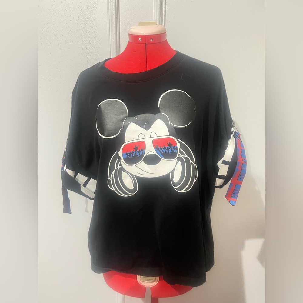 Disney MTEE Black Tee Mickey Mouse Sunglasses DJ Inspired sz XXL Unisex